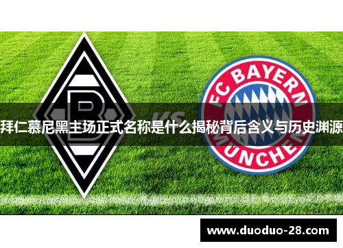 拜仁慕尼黑主场正式名称是什么揭秘背后含义与历史渊源